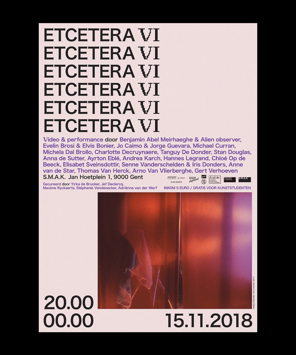 ETCETERA VI, poster, for Vrienden v/h SMAK